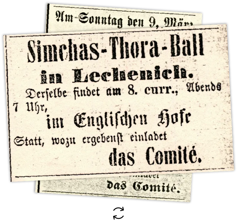 Einladung zum „Simchas-Thora-Ball"