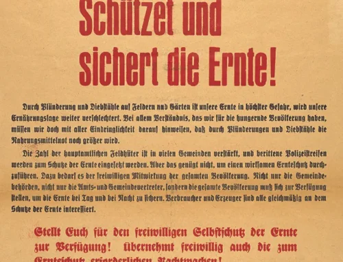 Schutz der Ernte nach dem Zweiten Weltkrieg